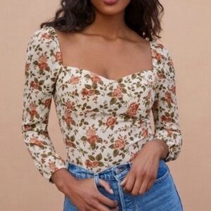 Reformation Square Neck Top